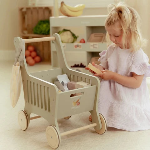Little Dutch Houten winkelwagen