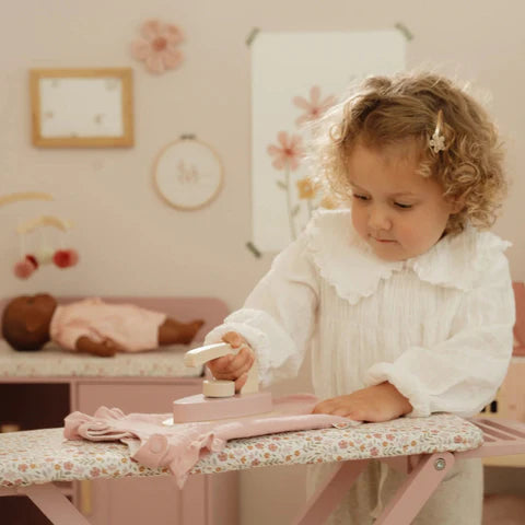 Little Dutch Houten Strijkplank met Strijkijzer – Roze – Essentials