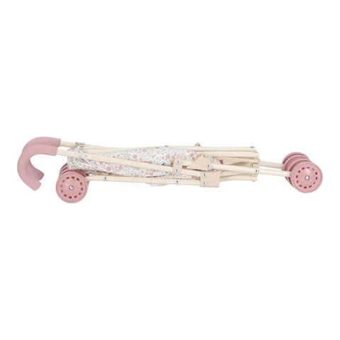 Little Dutch Poppenbuggy – Roze – Essentials – Soft Flowers
