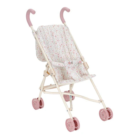 Little Dutch Poppenbuggy – Roze – Essentials – Soft Flowers