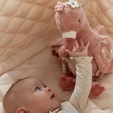 Little Dutch - Activiteitenknuffel Flamingo - Roze